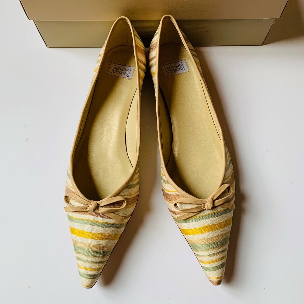 Arturo Chiang Beige Multi Lenni Flats